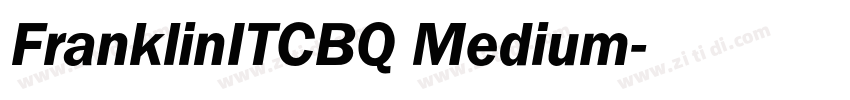 FranklinITCBQ Medium字体转换